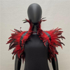 Cross-border feather shawl cape performance ball feather vest False collar scarf Amazon feather cape