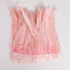10-12inch Dyed Pattern Decorative Feather Trim with Fabric Tape for Masquerade Mask Accessories