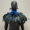 Amazon Halloween Gothic Feather Cloak, Rooster Feather Scarf, Rooster Feather Fake Collar, Masquerade Ball Shawl