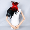 Amazon 11-color Gothic-style feather one-shoulder shawl stage fashion show costume ball Halloween costume accessory