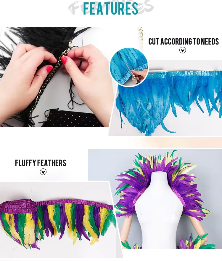 DIY costume feather plumes