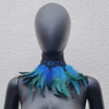 Black Lace, Feather Scarf, False Collar, Halloween Masquerade Ball Costume And Accessories