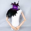 Amazon 11-color Gothic-style feather one-shoulder shawl stage fashion show costume ball Halloween costume accessory