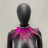 Cross-border hot sales of Gothic-style feather scarves, Halloween mascots, balls, pearl lace scarves, clothing accessories