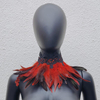 Black Lace, Feather Scarf, False Collar, Halloween Masquerade Ball Costume And Accessories