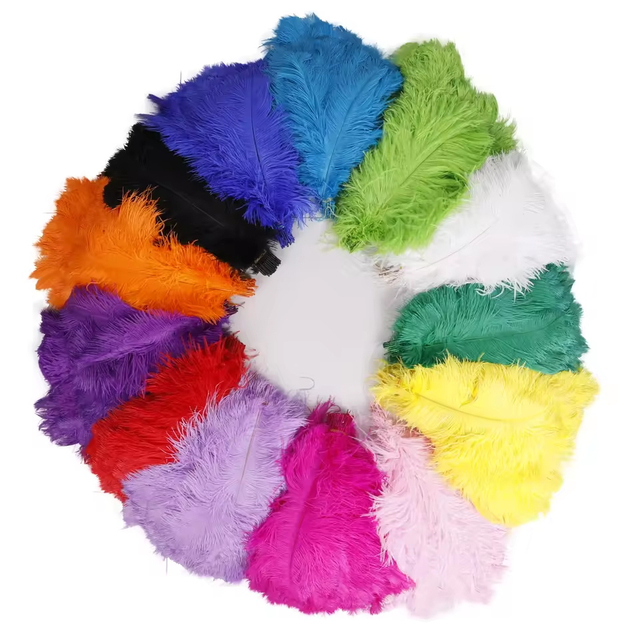 Wholesale 16-18 Inch Ostrich Feathers Multi-Color Dyed Plumas for Crafts Party Carnival & Wedding