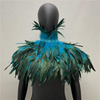 Amazon Halloween Gothic Feather Cloak, Rooster Feather Scarf, Rooster Feather Fake Collar, Masquerade Ball Shawl