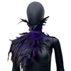 Amazon 11-color Gothic-style feather one-shoulder shawl stage fashion show costume ball Halloween costume accessory