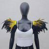 Gothic-style oversized feather shawl, performance ball epaulets, Halloween party role-playing costume accessories