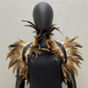 Cross-border feather shawl cape performance ball feather vest False collar scarf Amazon feather cape