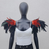 Gothic-style oversized feather shawl, performance ball epaulets, Halloween party role-playing costume accessories