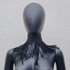 Black Lace, Feather Scarf, False Collar, Halloween Masquerade Ball Costume And Accessories