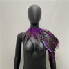 Amazon 10-color Gothic-style Feather Shawl Stage Fashion Show Costume Ball Halloween Costume Accessories Cross-border