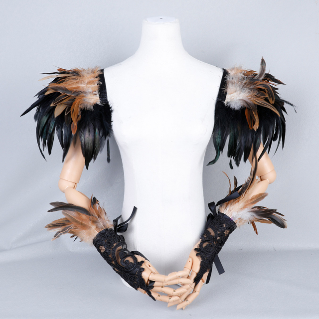 Feather shawls