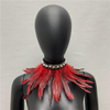 Cross-border hot sales of Gothic-style feather scarves, Halloween mascots, balls, pearl lace scarves, clothing accessories