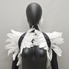 Cross-border feather shawl cape performance ball feather vest False collar scarf Amazon feather cape