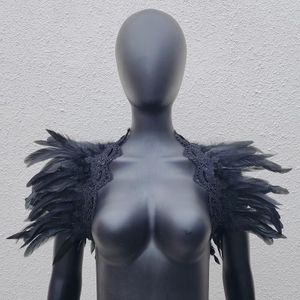 Style 3 Lace, Lace, Feather, Shawl, Scarf, Halloween Makeup, Ball Costume, Accessories, Party Props, False Collar