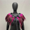 Amazon Gothic Feather Shawl, Rooster Feather Scarf, Rooster Feather False Collar, Feather Cloak, Accessories And Ornaments