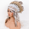 Indian chieftain ethnic head decorations head decoration with feathers boho hair decoration