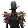 Cross-border feather shawl cape performance ball feather vest False collar scarf Amazon feather cape