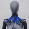 Black Lace, Feather Scarf, False Collar, Halloween Masquerade Ball Costume And Accessories