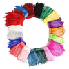 10-12inch Dyed Pattern Decorative Feather Trim with Fabric Tape for Masquerade Mask Accessories